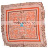 Silk Scarf Panuelos de Seda Foulards With Beautiful Pattern thumbnail-1