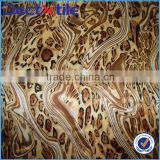 100%polyester leopard printed satin fabric for dress and shirt