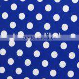 Best Selling Product White Dot on Dark Blue Poly Milk Fiber Fabric Spandex Fabric 4way Strentch thumbnail-5