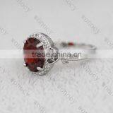 316L Stainless Steel High Quality Polished Infinity Love Crystal Wedding Ring Jewelry thumbnail-3