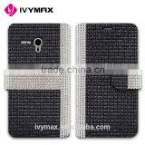2016 Latest New Design Full Body Bling Diamond Leather Flip Wallet Case Pouch for Alcatel Fierce xl thumbnail-2