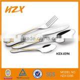 24pcs Stainless Steel Gold Flatware Set