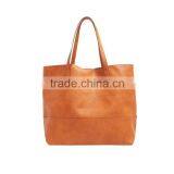 Wholesale Oversize Vegan pu Leather Woman Shopping Handbag in Guanghzou Supplier's Choice