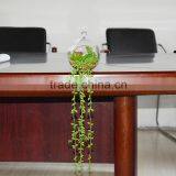 Artificial Succulent Plant Glass Globe Hanging Terrarium thumbnail-1