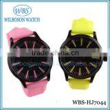 Big Dial Silicon Rubber Wristband Watches For Women thumbnail-4