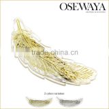 trendy barrette feather shape perfect for various hair style osewaya product