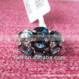 Hot Sale Fashion Design 925 Sterling Silver Natural Blue Sapphire Ring thumbnail-1