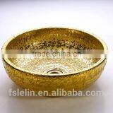 Colorful Art Glass Basin Glass Vanity Transparent Sink LH-16041 thumbnail-1