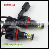 120W H8 LED Marker Angel Eyes 7000K XENON White for BMW E90 E92 M3 E60 E70 X5 E71 X6 E82