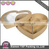 Small Rectangular Gift Bag Promotion Grains Embossing Red Custom Paper Box Heart Shape Paper Box With Window thumbnail-1