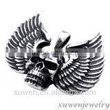 Enamel Wings Skull Stainless Steel Viking Jewelry