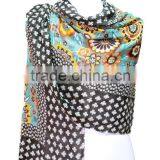 100% Pure Wool Printed Scarf Scarves and Shawls thumbnail-1