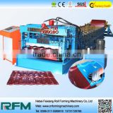Glazed forming machine, roof tile and glazed tile roll forming machine