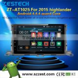 Android 4.4 system car dvd player with reversing camera for toyota 2015 highlander