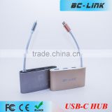 BC-LINK USB Type C HUB with VGA, HDMl & USB 3.0 A female ports