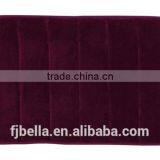 Luxurious Microfiber 17-Inch by 24-Inch Memory Foam Bath Rug-Red