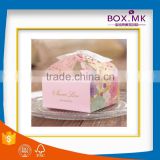 Beautiful Top Sale Best Quality Special Design Pink Paper Folding Packed Box Wedding