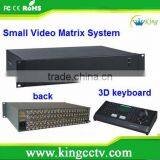 Loop-through video matrix switcher with character-overlapping: HK-SV2804L