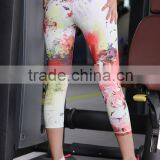 Women Six Moves Gym Workout Printed Yoga Pants thumbnail-1