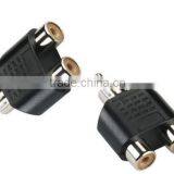 2016 New Arrival 1x RCA Male to 2x RCA Female Audio Video Stereo Splitter Adaptor Socket thumbnail-1