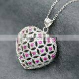 China Shenzhen Wholesale Fashion Jewelry,Sweet Heart Fashion Crystal Pendant thumbnail-2
