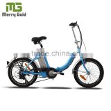 newly developed mini folding electric bike with luggage rack for girls and children