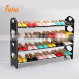 Light weight and sturdy 20 pairs 4 Tier shoe rack storage organizer FH-SR0064L