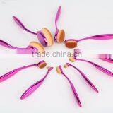 New High Quality 10pcs Oval Make up Brush Set, Oval Foundation Brush thumbnail-3
