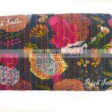 Wholesale Indian Kantha Quilts Vintage Jaipuri Jaipur Rajasthan Print Quilt