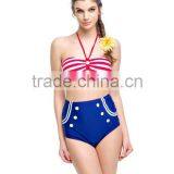 2016 Retro High Waist Bikini thumbnail-1