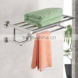 Wall Mounted Towel Rack Bathroom Hotel Rail Holder Storage Shelf Stainless Steel thumbnail-2