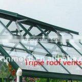 Tempered Glass Sheet Greenhouse With Aluminum Frame HX98125 thumbnail-2