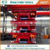 High Quality Customized Container Semi-trailer 20ft 40ft 3 Axle Gooseneck Flatbed Trailer thumbnail-5