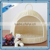 Cheap Plastic Rattan Oval White Pet Kennel Plastic Pet Basket