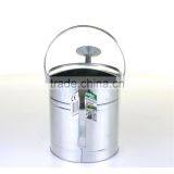 Metal Galvanised Steel Watering Can 9 Litre Garden Water Plants Green Cream Galvinised (Silver) thumbnail-4