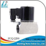 1/4" Stainless Steel 304 316 Acid-resisting Alkali-resisting Solenoid Valve ZCQ-22SS thumbnail-1