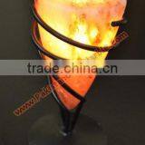 WROUGHT IRON SALT CANDLE HOLDER & TEALIGHTS thumbnail-3