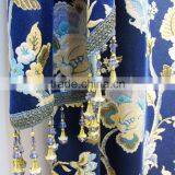 Noble Luxury Design Embroidery Ready Made Curtain With Valance and Sheer Set thumbnail-4