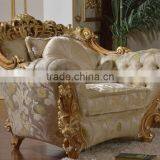 European Castle Style Large Comfortable Luxurious Living Room Wooden Sectional Sofa Set thumbnail-5