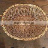 Two Handles Large Wicker/willow Laundry Storage Basket thumbnail-1