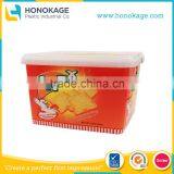 3.5L IML Plastic Cookie Box /Biscuit Container,Certificate Pet Food Containers thumbnail-1