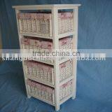 2017 Cheap Wholesale Rural Wood Cabinet With Willow Drawer Manufacturer thumbnail-3