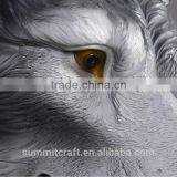Resin Wall Animal Head Mount Carved Wolf Head thumbnail-5
