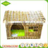 Wholesale New Desigh Handmade Wicker Dog House Outdoor Pet House thumbnail-2