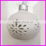 Christmas Ceramic Hollow Flower LED Ball for Magic Light Decoration thumbnail-1