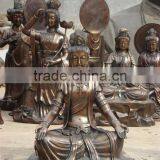 Brass Kuan Yin Buddha Sculpture thumbnail-1