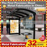 Steel Modern Bus Shelter Prices With Tempered Glass thumbnail-4