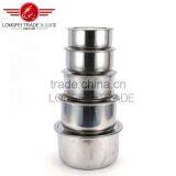 2016 5pcs Stainless Steel Casserole Set Cooking Pot Cookware Set thumbnail-1