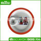 Holiday Use Environmental Christmas Round Melamine Chip and Dip Plate thumbnail-1