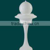 Simple Saucer Shape Fiber Glass Water Fountain With Led Ball thumbnail-2